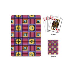 Pattern Geometric Colorful Lines Shapes Playing Cards Single Design (mini)