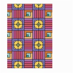 Pattern Geometric Colorful Lines Shapes Large Garden Flag (two Sides)