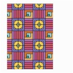 Pattern Geometric Colorful Lines Shapes Large Garden Flag (Two Sides) Front