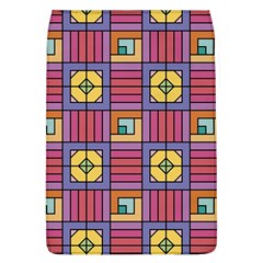 Pattern Geometric Colorful Lines Shapes Removable Flap Cover (l)