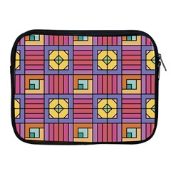 Pattern Geometric Colorful Lines Shapes Apple Ipad 2/3/4 Zipper Cases