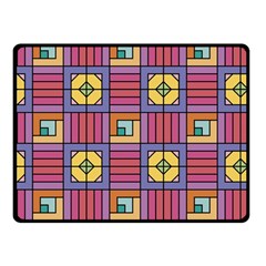 Pattern Geometric Colorful Lines Shapes Two Sides Fleece Blanket (small)