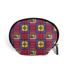 Pattern Geometric Colorful Lines Shapes Accessory Pouch (small)