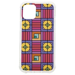 Pattern Geometric Colorful Lines Shapes Iphone 12 Mini Tpu Uv Print Case	