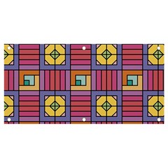 Pattern Geometric Colorful Lines Shapes Banner And Sign 4  X 2 