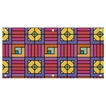 Pattern Geometric Colorful Lines Shapes Banner and Sign 4  x 2  Front