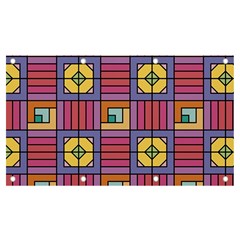 Pattern Geometric Colorful Lines Shapes Banner And Sign 7  X 4 