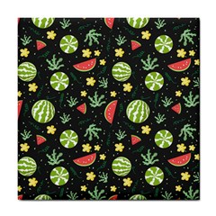 Watermelon Berry Patterns Pattern Tile Coaster by Jancukart