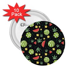 Watermelon Berry Patterns Pattern 2 25  Buttons (10 Pack) 