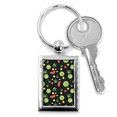 Watermelon Berry Patterns Pattern Key Chain (rectangle)