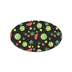 Watermelon Berry Patterns Pattern Sticker Oval (10 Pack) by Jancukart