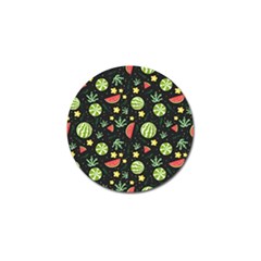 Watermelon Berry Patterns Pattern Golf Ball Marker