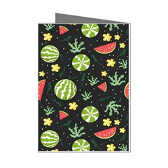 Watermelon Berry Patterns Pattern Mini Greeting Cards (pkg Of 8) by Jancukart