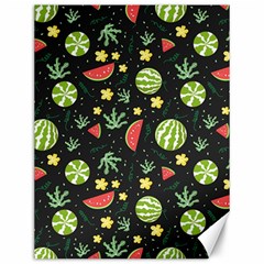 Watermelon Berry Patterns Pattern Canvas 12  X 16 