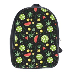 Watermelon Berry Patterns Pattern School Bag (large)