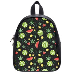 Watermelon Berry Patterns Pattern School Bag (small)