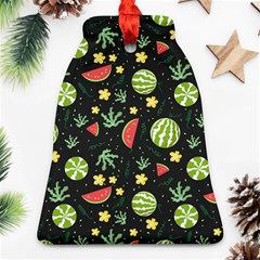 Watermelon Berry Patterns Pattern Ornament (bell)