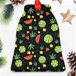 Watermelon Berry Patterns Pattern Bell Ornament (Two Sides) Back