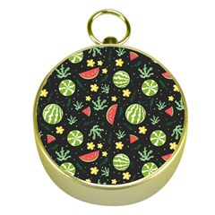 Watermelon Berry Patterns Pattern Gold Compasses