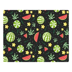 Watermelon Berry Patterns Pattern Two Sides Premium Plush Fleece Blanket (large)