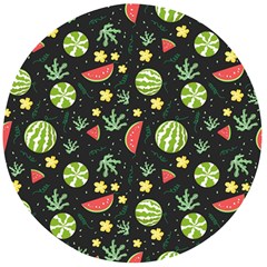 Watermelon Berry Patterns Pattern Wooden Bottle Opener (round)