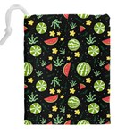 Watermelon Berry Patterns Pattern Drawstring Pouch (4XL) Back