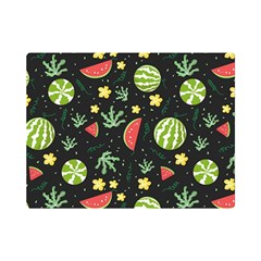 Watermelon Berry Patterns Pattern Premium Plush Fleece Blanket (mini)