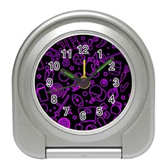 Telegram Pattern Art Patterns Travel Alarm Clock