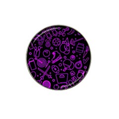 Telegram Pattern Art Patterns Hat Clip Ball Marker (10 Pack)