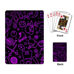 Telegram Pattern Art Patterns Playing Cards Single Design (rectangle)