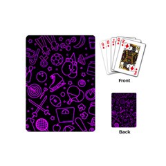 Telegram Pattern Art Patterns Playing Cards Single Design (mini)