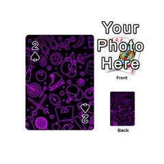 Telegram Pattern Art Patterns Playing Cards 54 Designs (mini)