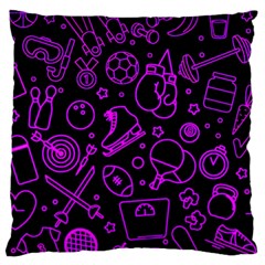 Telegram Pattern Art Patterns Large Cushion Case (one Side)