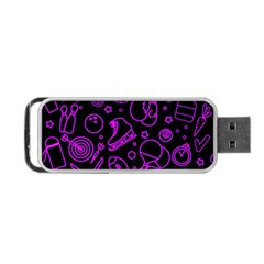 Telegram Pattern Art Patterns Portable Usb Flash (one Side) by Jancukart