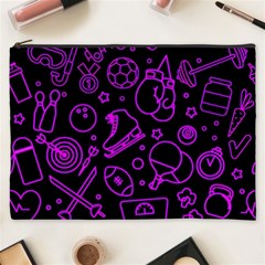 Telegram Pattern Art Patterns Cosmetic Bag (xxxl)