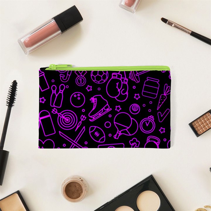 Telegram Pattern Art Patterns Cosmetic Bag (XS)