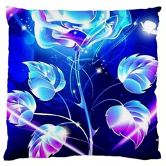 Rose Glow Love Colored Large Cushion Case (one Side)