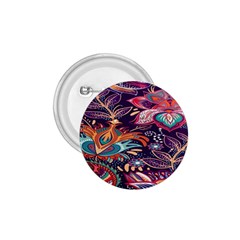 Ornamental Patterns Abstract Flower Pattern Purple 1 75  Buttons