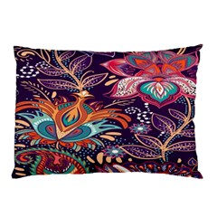 Ornamental Patterns Abstract Flower Pattern Purple Pillow Case (two Sides)