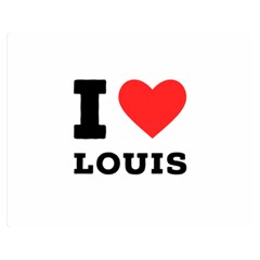 I Love Louis Two Sides Premium Plush Fleece Blanket (medium) by ilovewhateva