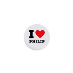 I Love Philip 1  Mini Buttons by ilovewhateva