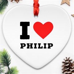 I Love Philip Ornament (heart) by ilovewhateva