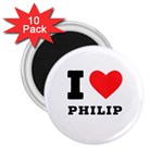 I love philip 2.25  Magnets (10 pack)  Front