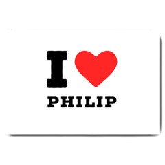 I Love Philip Large Doormat by ilovewhateva