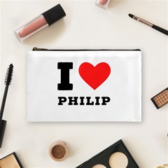 I Love Philip Cosmetic Bag (medium) by ilovewhateva