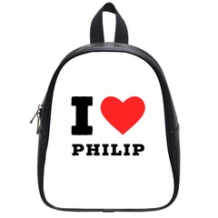 I Love Philip School Bag (small) by ilovewhateva