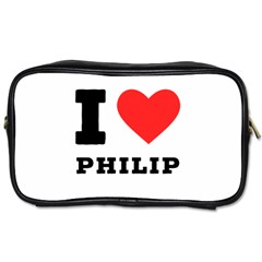 I Love Philip Toiletries Bag (one Side) by ilovewhateva