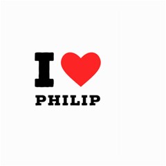 I Love Philip Large Garden Flag (two Sides) by ilovewhateva