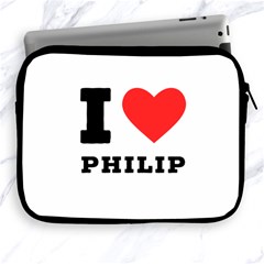 I Love Philip Apple Ipad 2/3/4 Zipper Cases by ilovewhateva