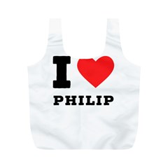 I Love Philip Full Print Recycle Bag (m) by ilovewhateva